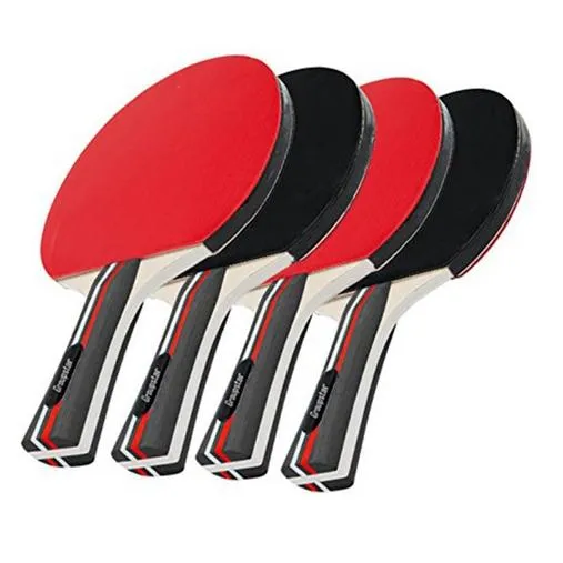 12-Piece Set: Table Tennis Rackets and Balls