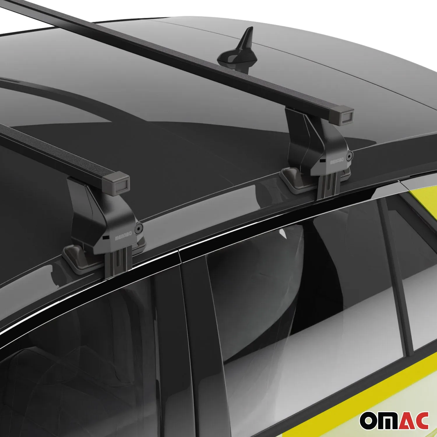 2000-2007 Ford Focus Hatchback Roof Rack Cross Bars Black