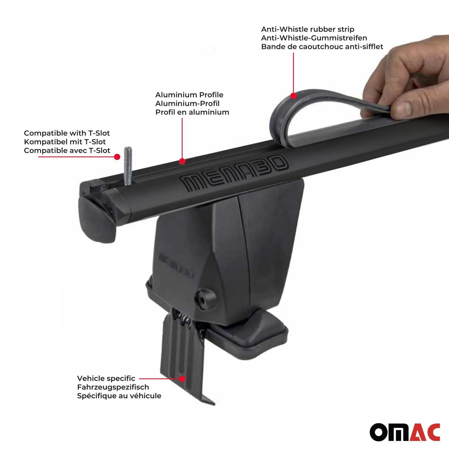 2000 2007 Ford Focus Hatchback Roof Rack Cross Bars Black