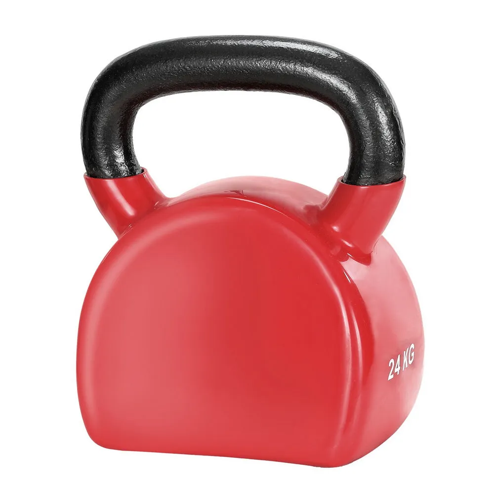 24kg PVC Neoprene Kettlebell Set, Heavy-Duty – Everfit