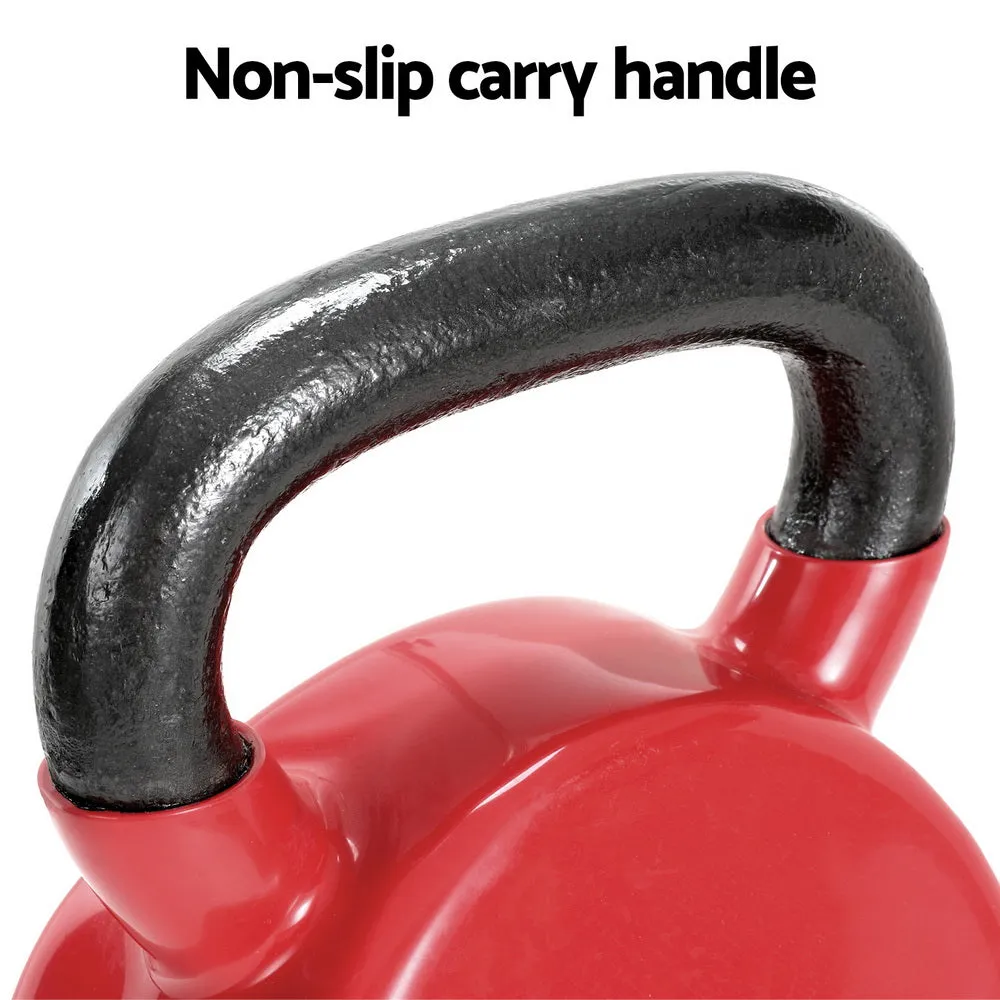 24kg PVC Neoprene Kettlebell Set, Heavy-Duty – Everfit