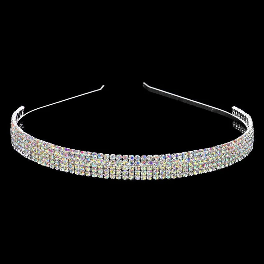 5Rows Rhinestone Headband