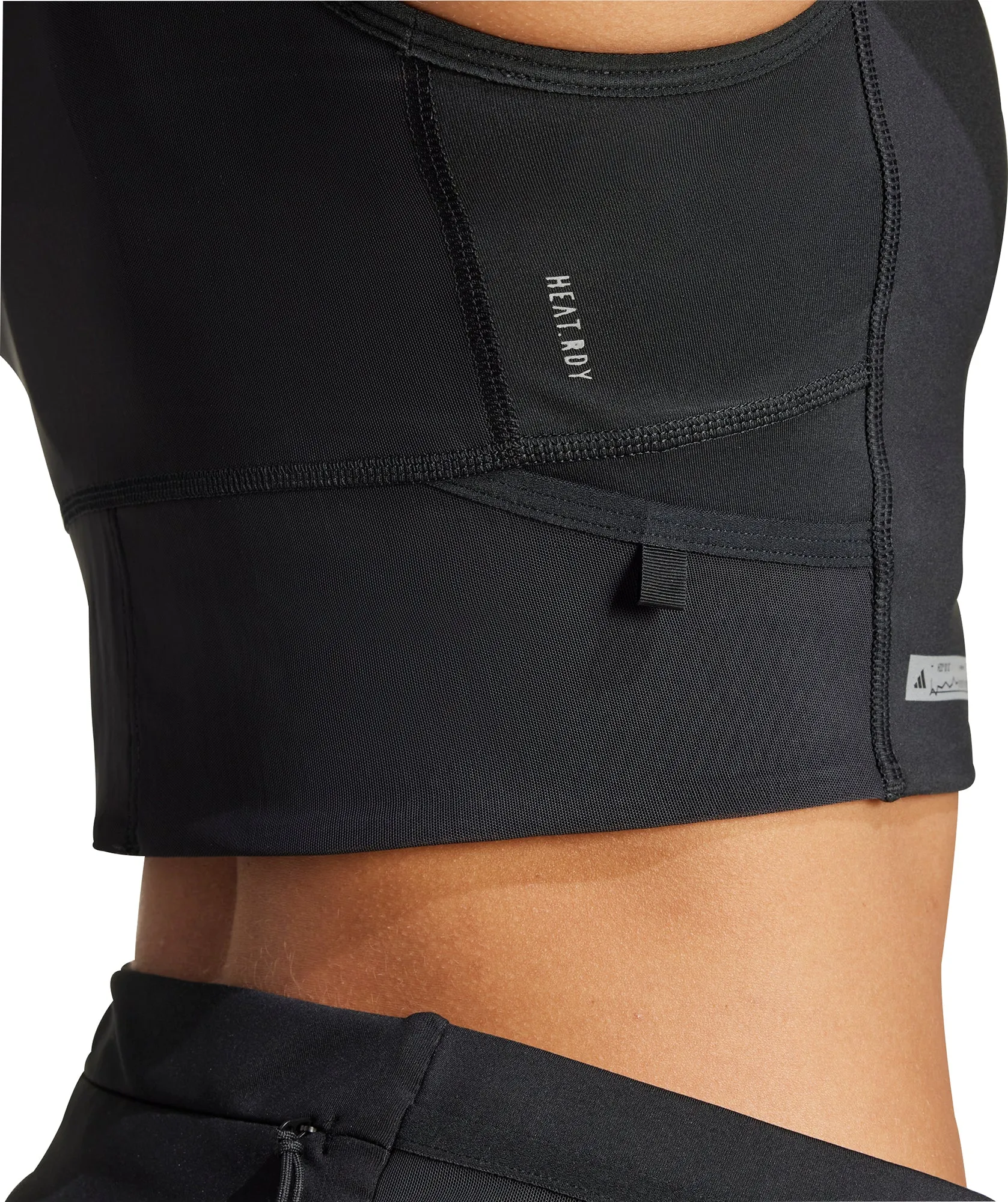 adidas Ultimate HEAT.RDY Womens Running Crop Top - Black