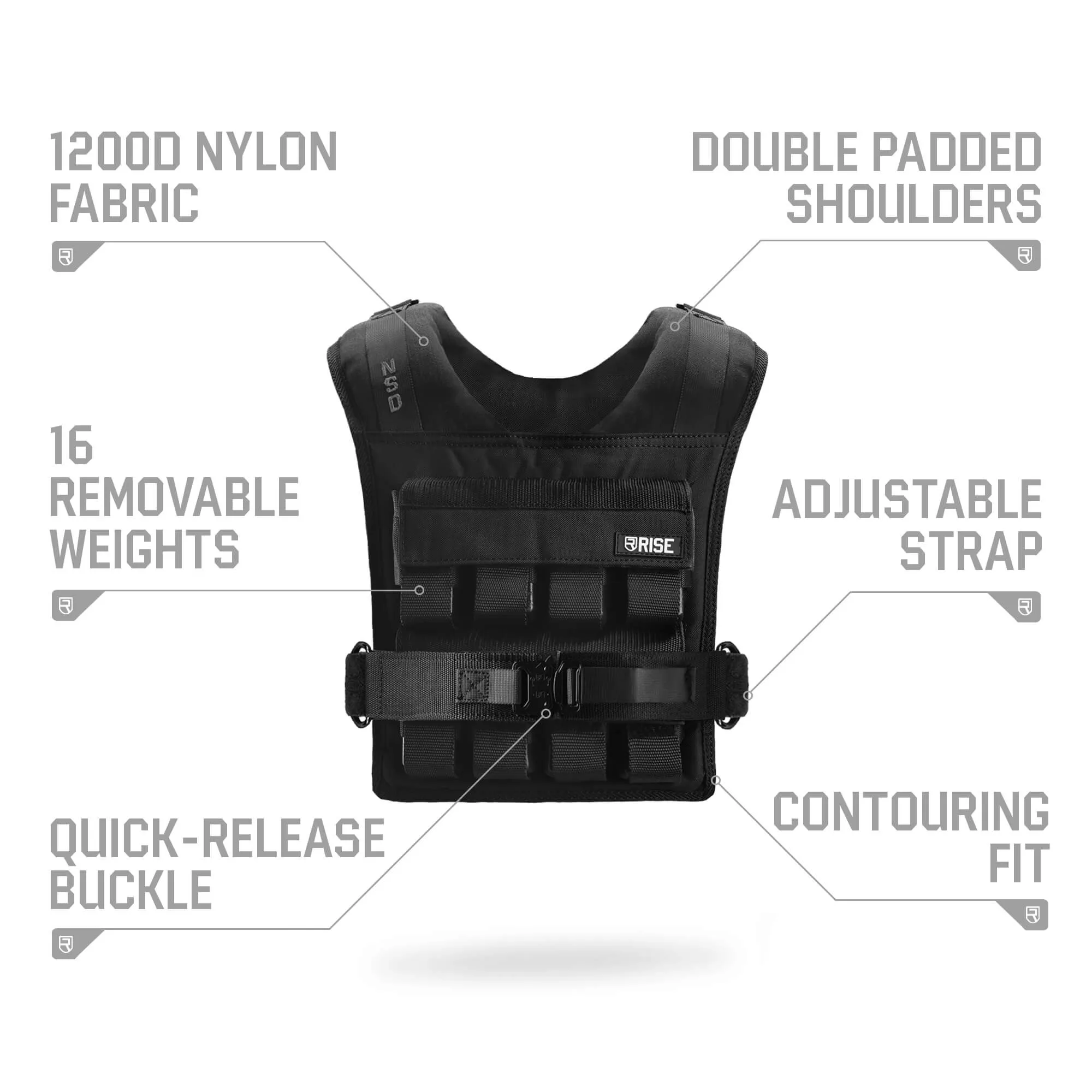 Alpha 1 Weighted Vest - Black