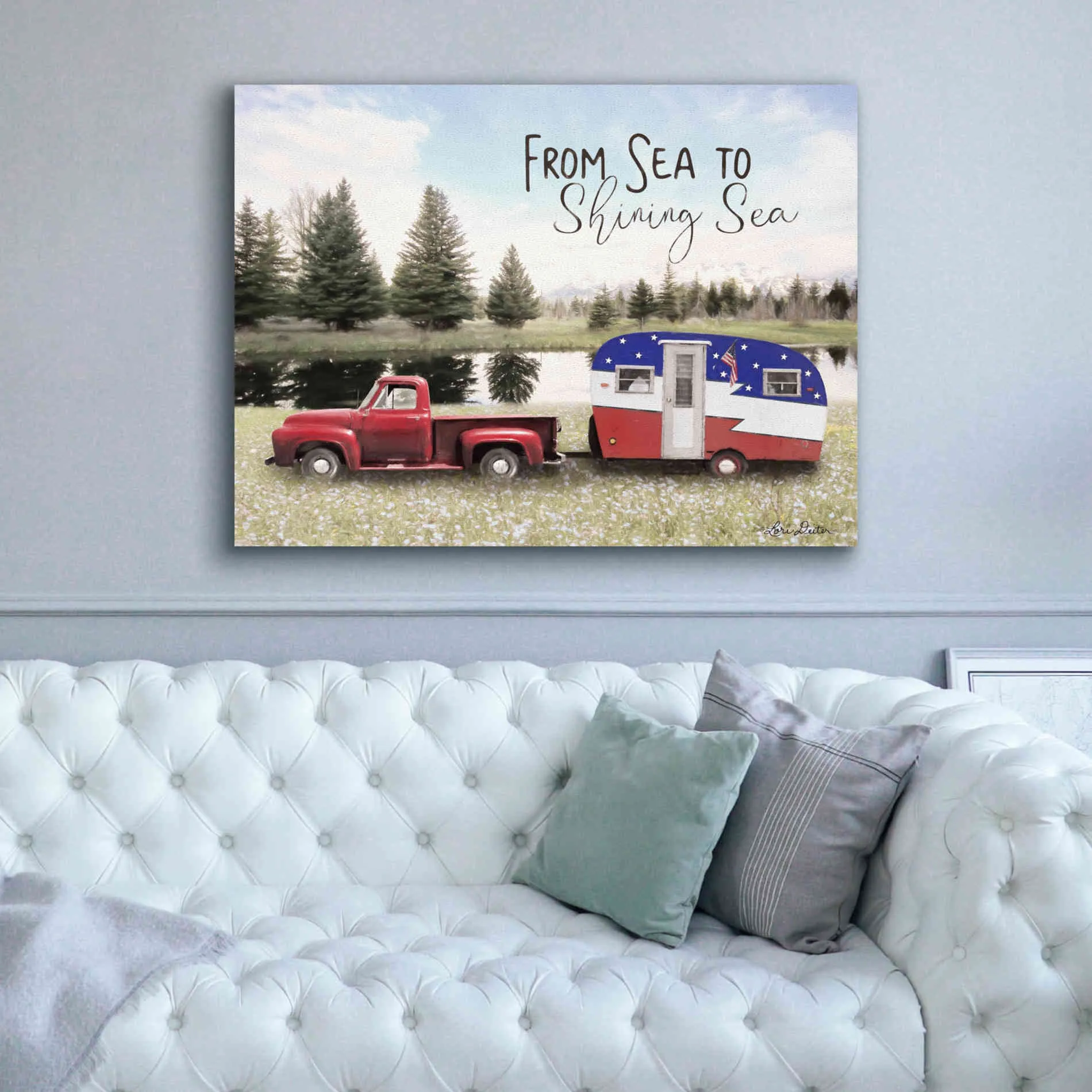 'American Camper' by Lori Deiter, Canvas Wall Art