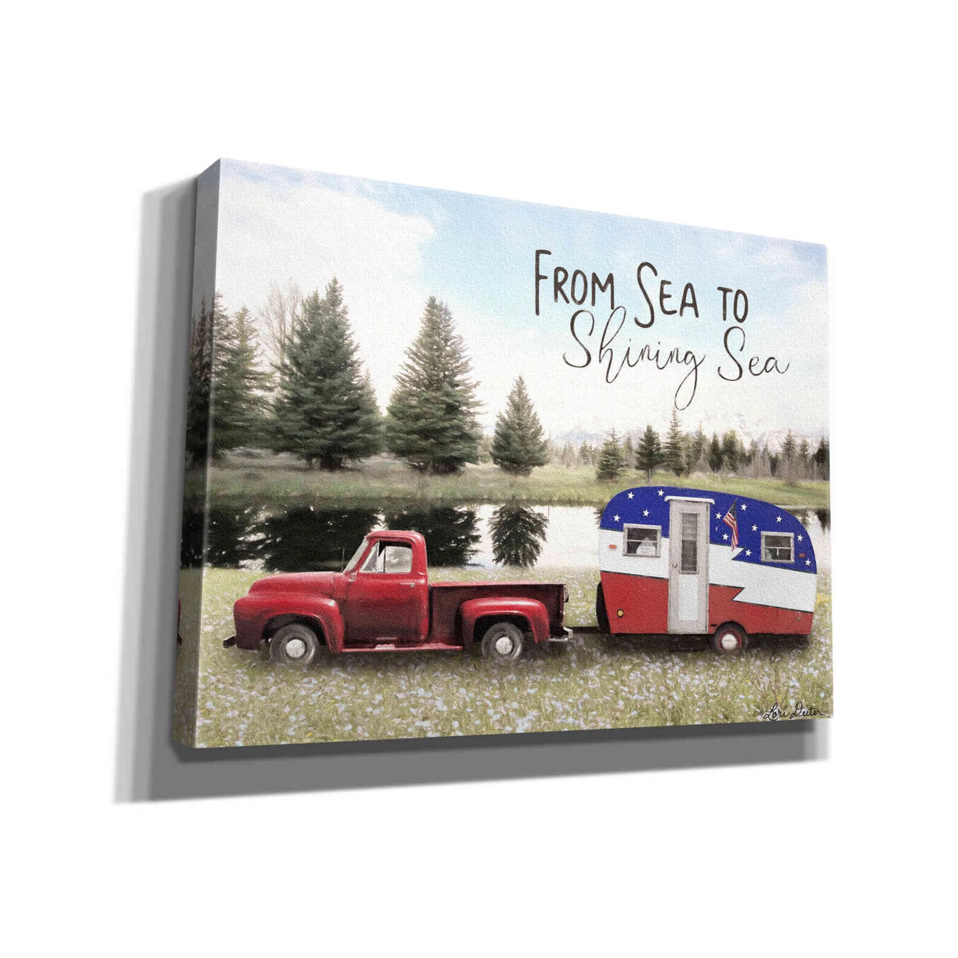 'American Camper' by Lori Deiter, Canvas Wall Art