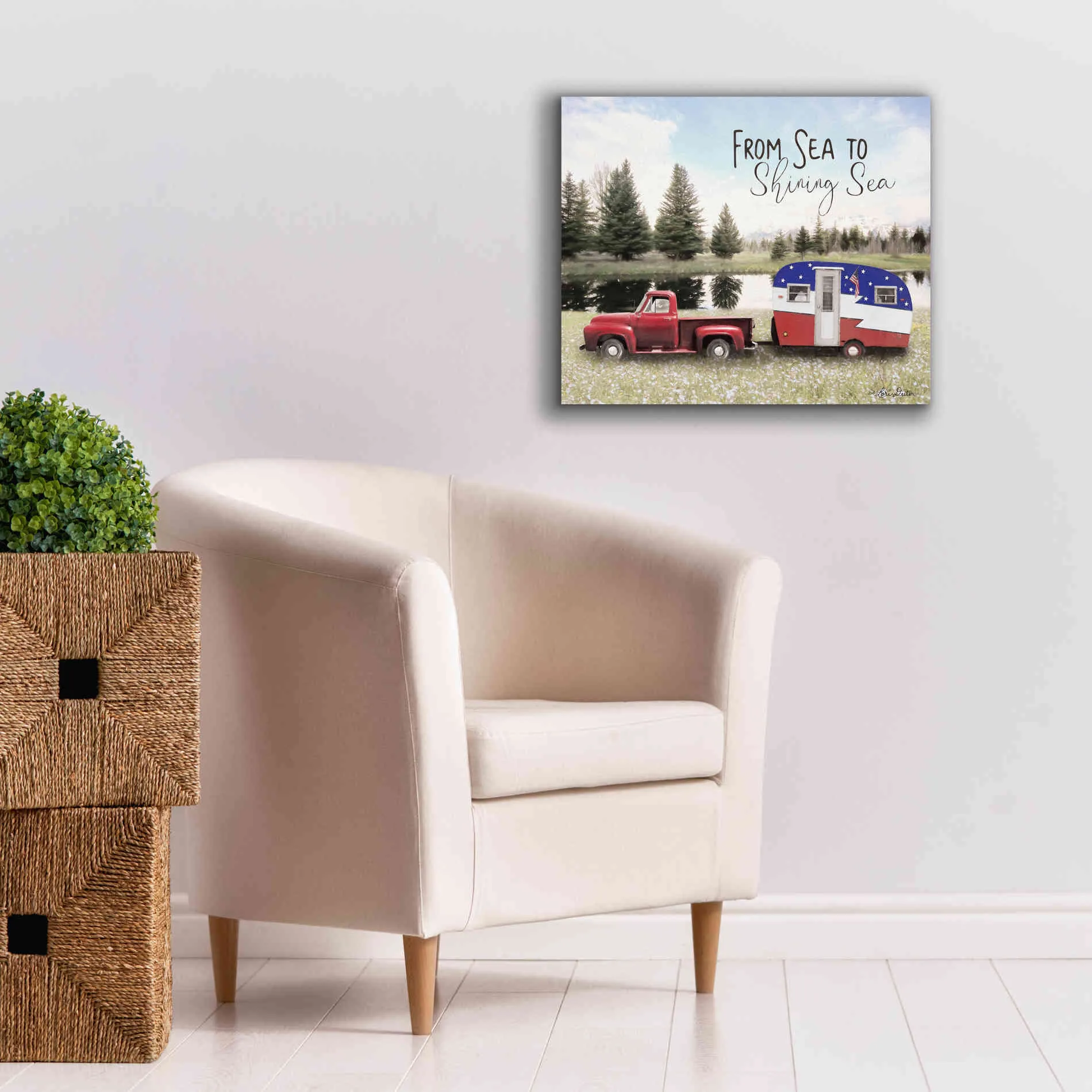 'American Camper' by Lori Deiter, Canvas Wall Art