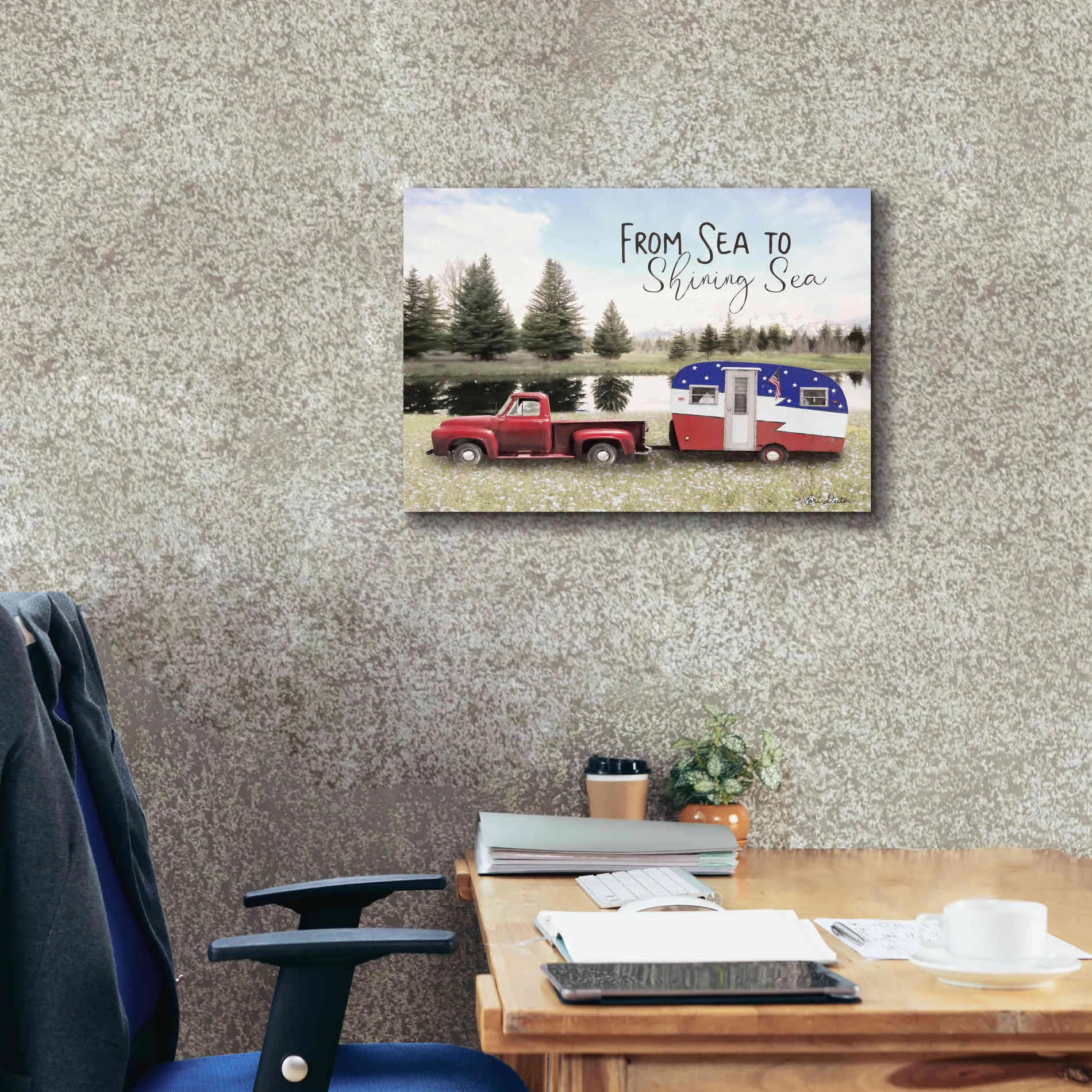 'American Camper' by Lori Deiter, Canvas Wall Art