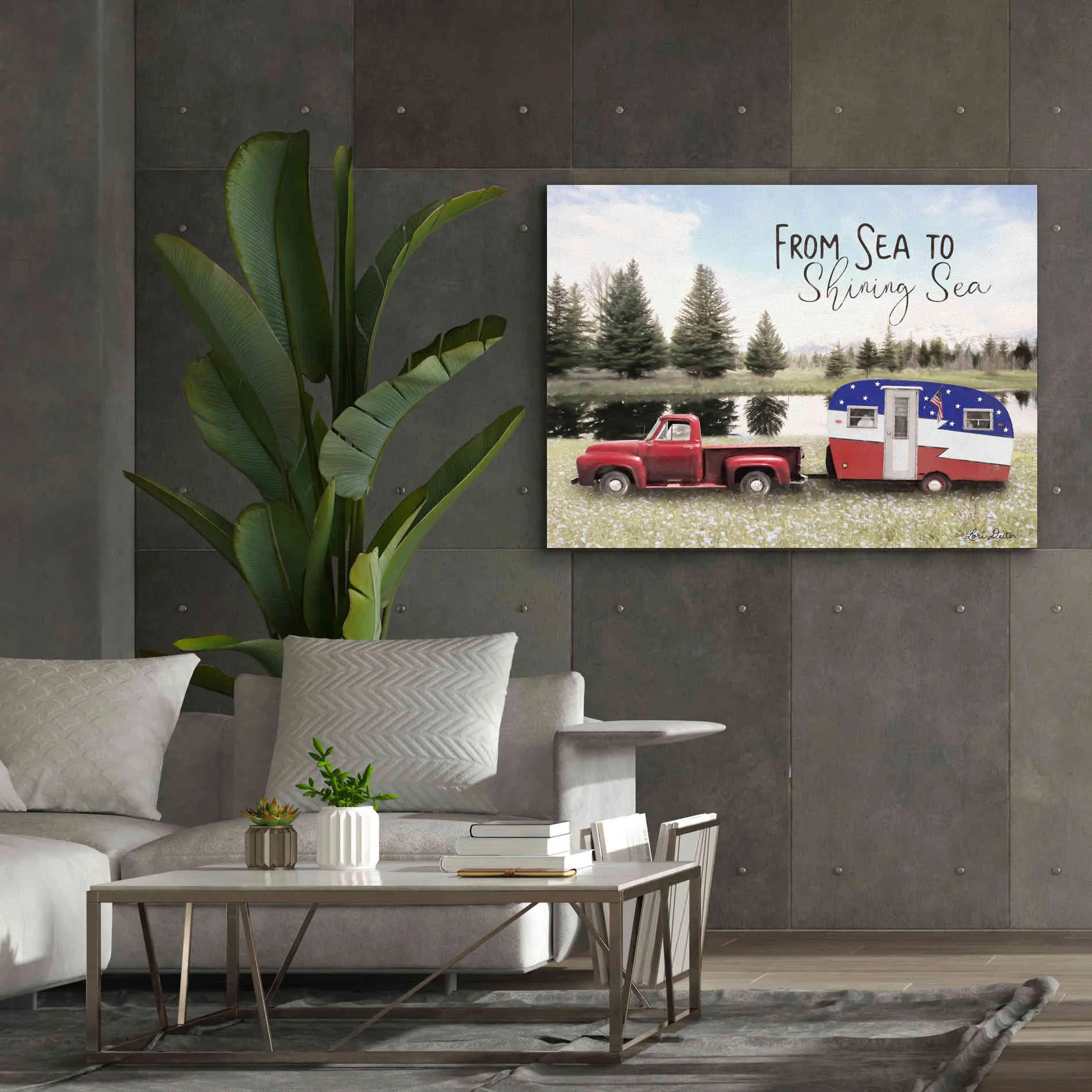 'American Camper' by Lori Deiter, Canvas Wall Art