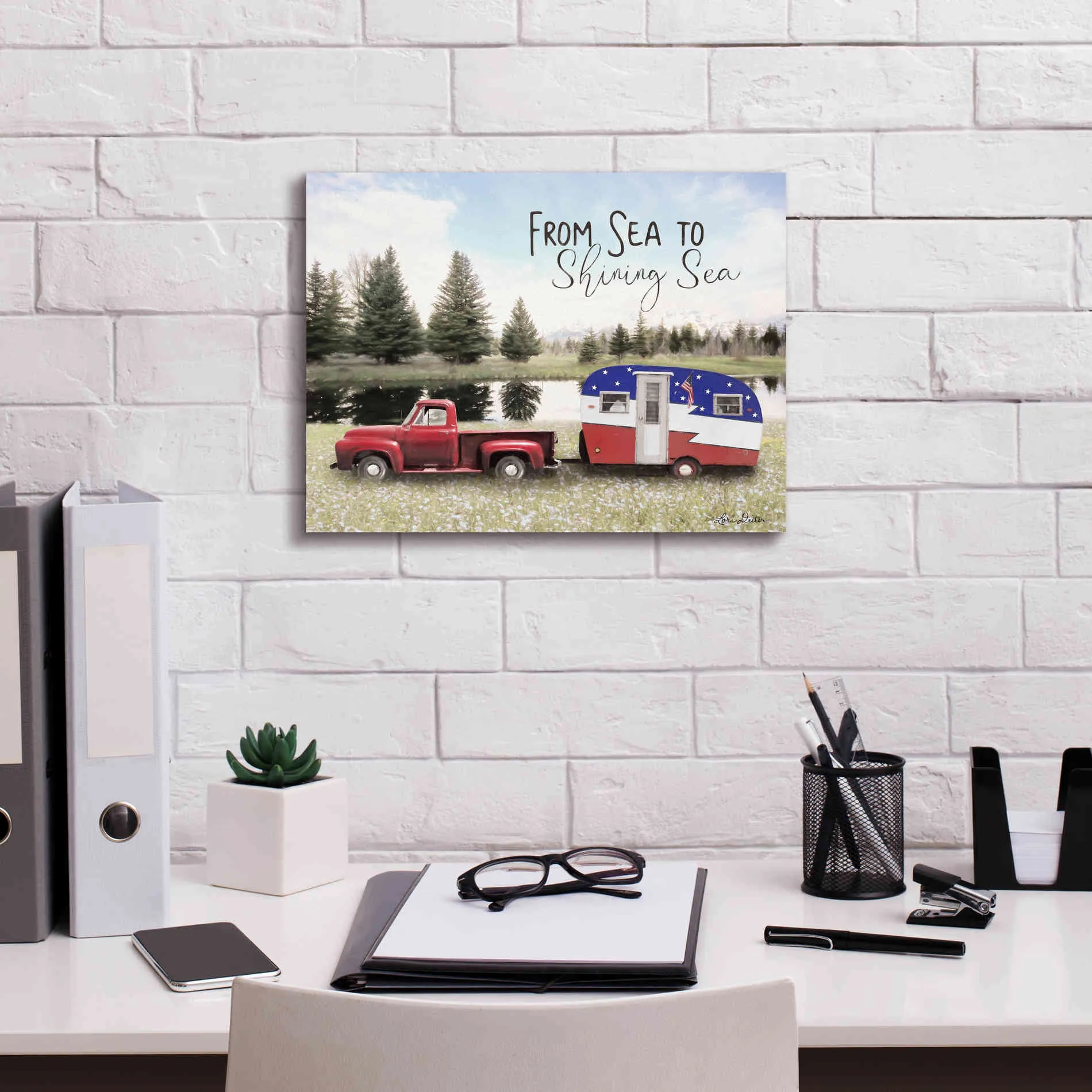 'American Camper' by Lori Deiter, Canvas Wall Art