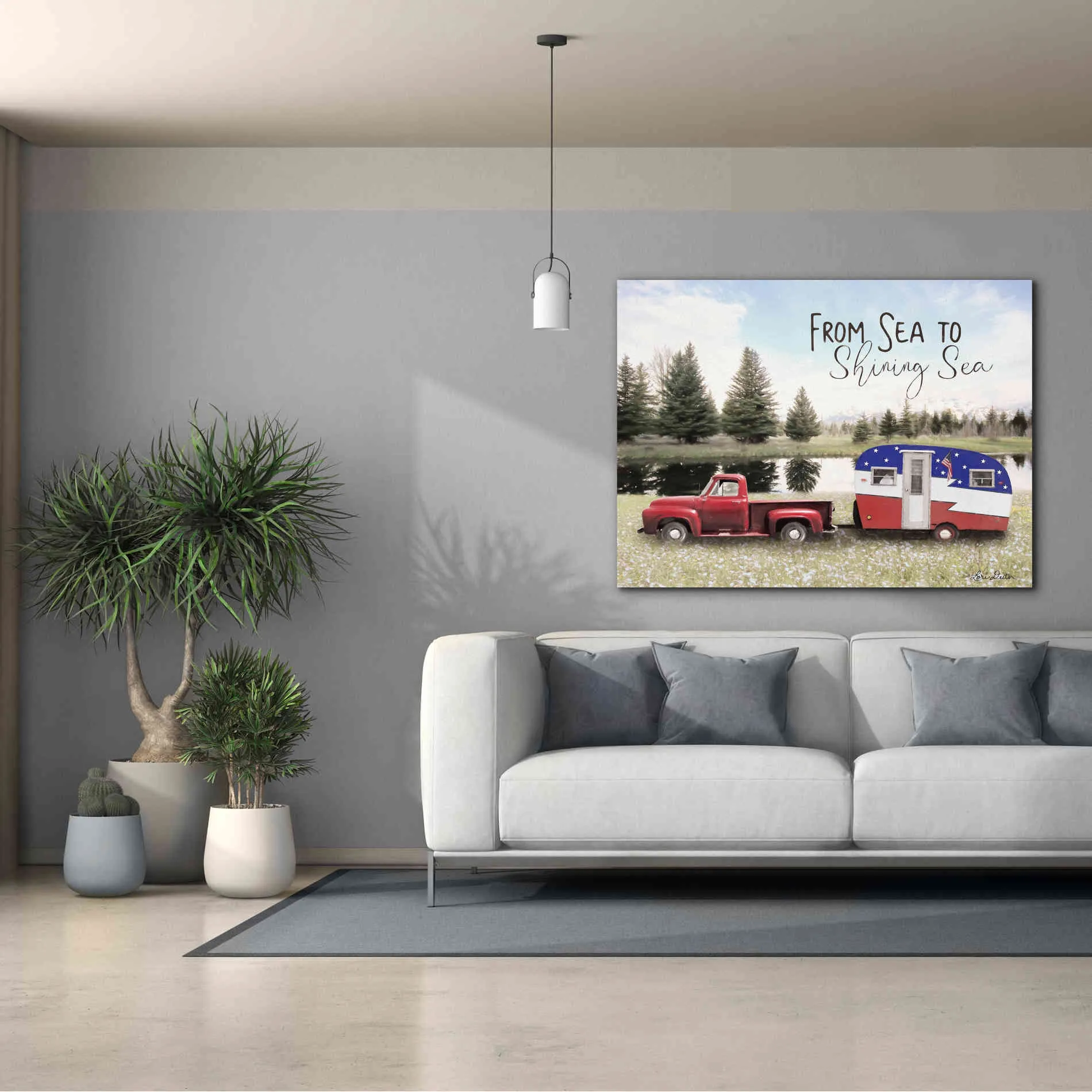 'American Camper' by Lori Deiter, Canvas Wall Art