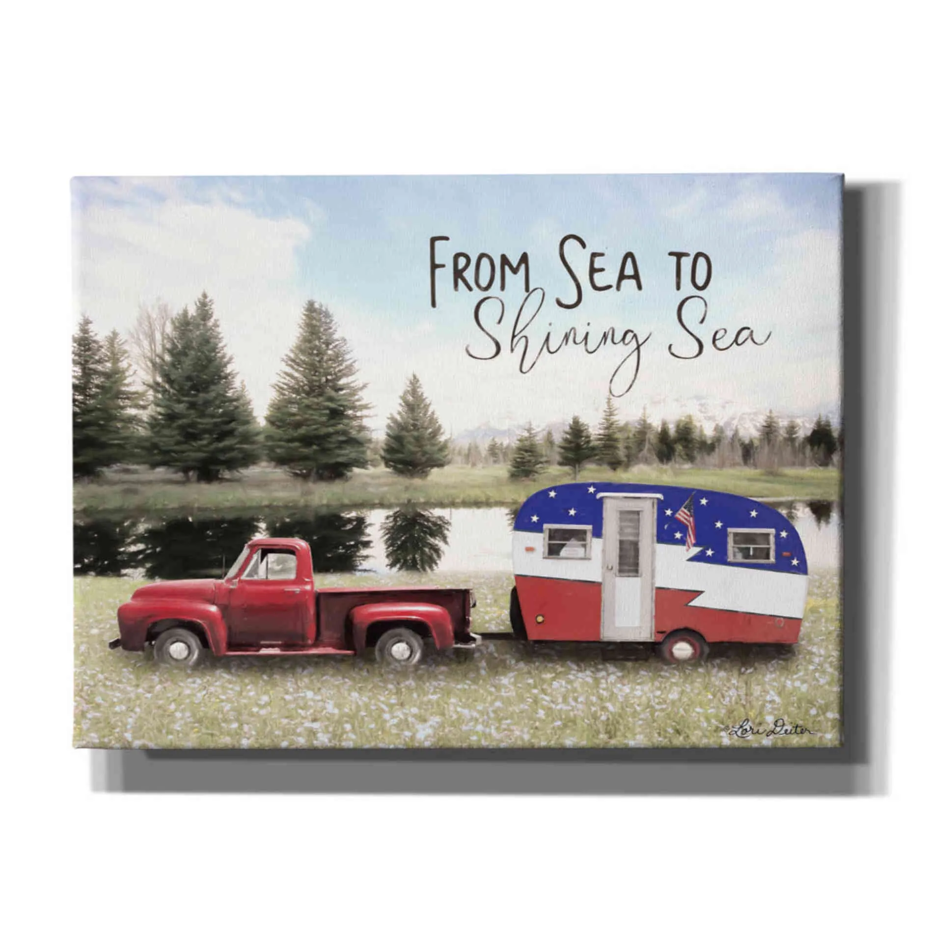 'American Camper' by Lori Deiter, Canvas Wall Art