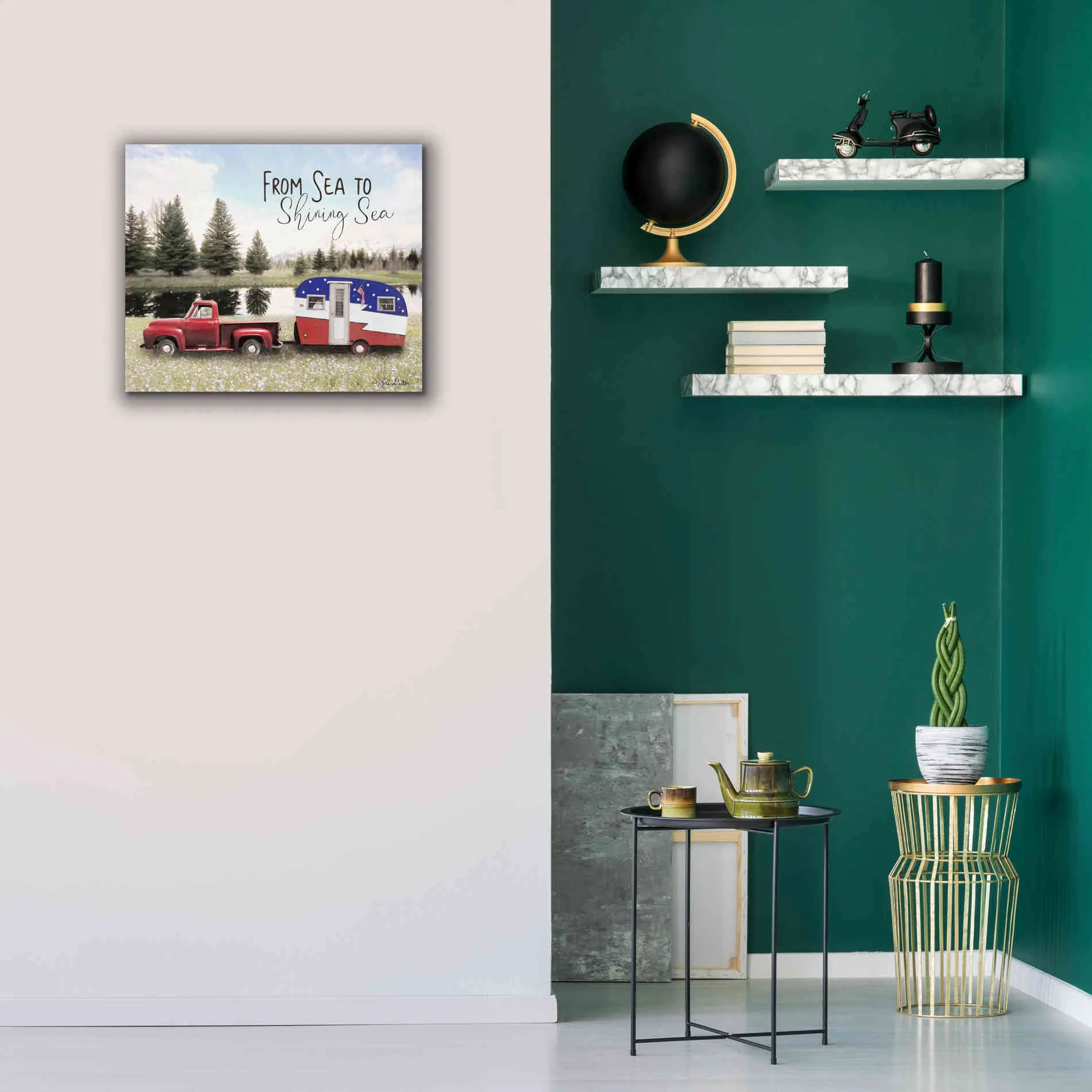 'American Camper' by Lori Deiter, Canvas Wall Art