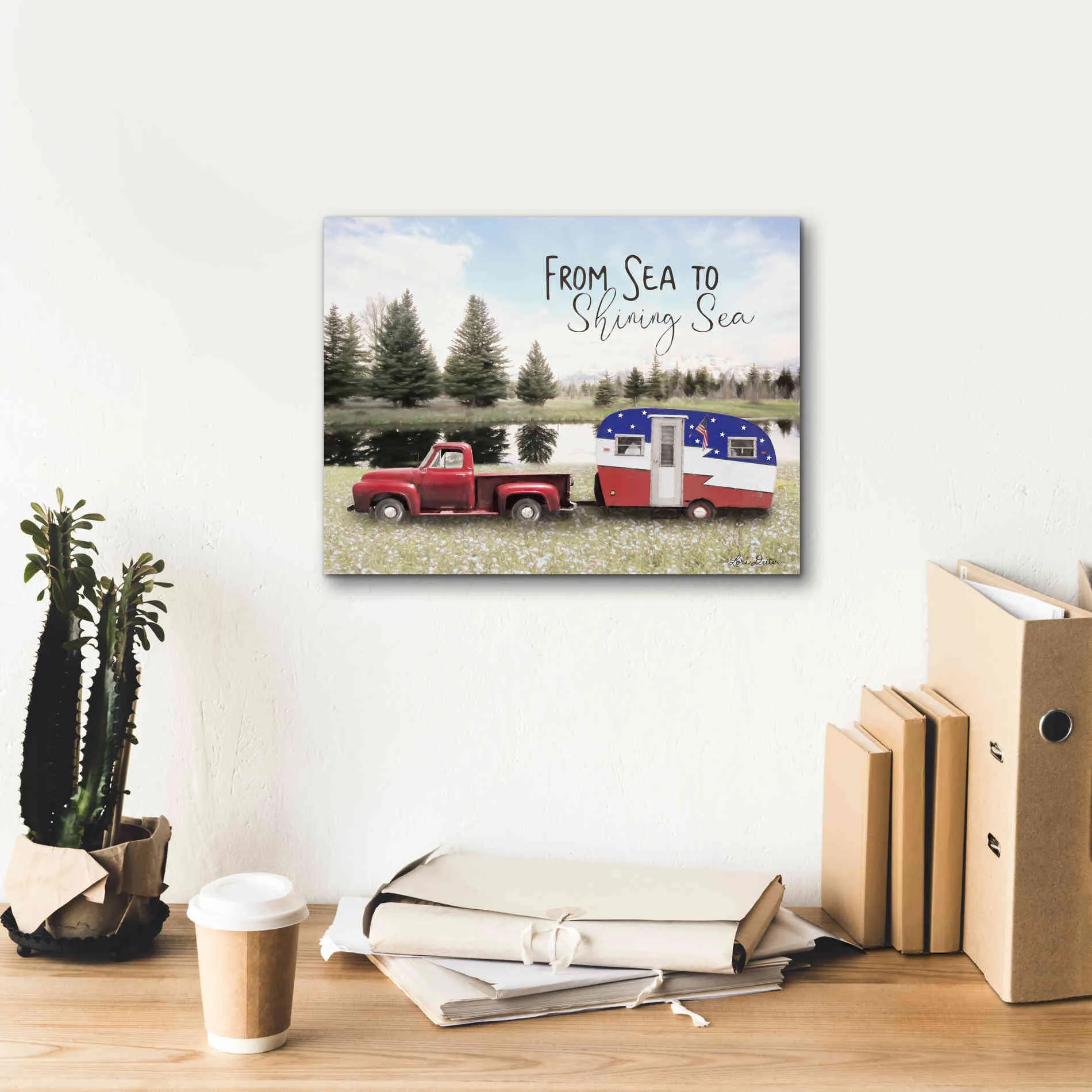 'American Camper' by Lori Deiter, Canvas Wall Art