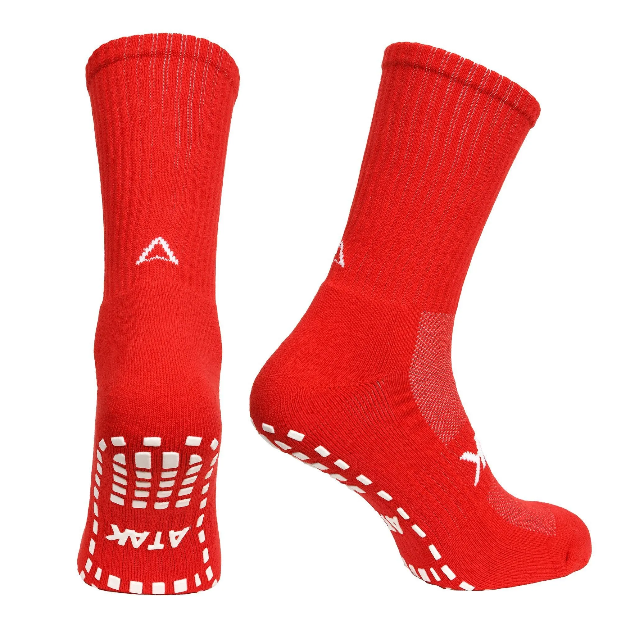 Atak Shox Mid-Leg Grip Socks Red