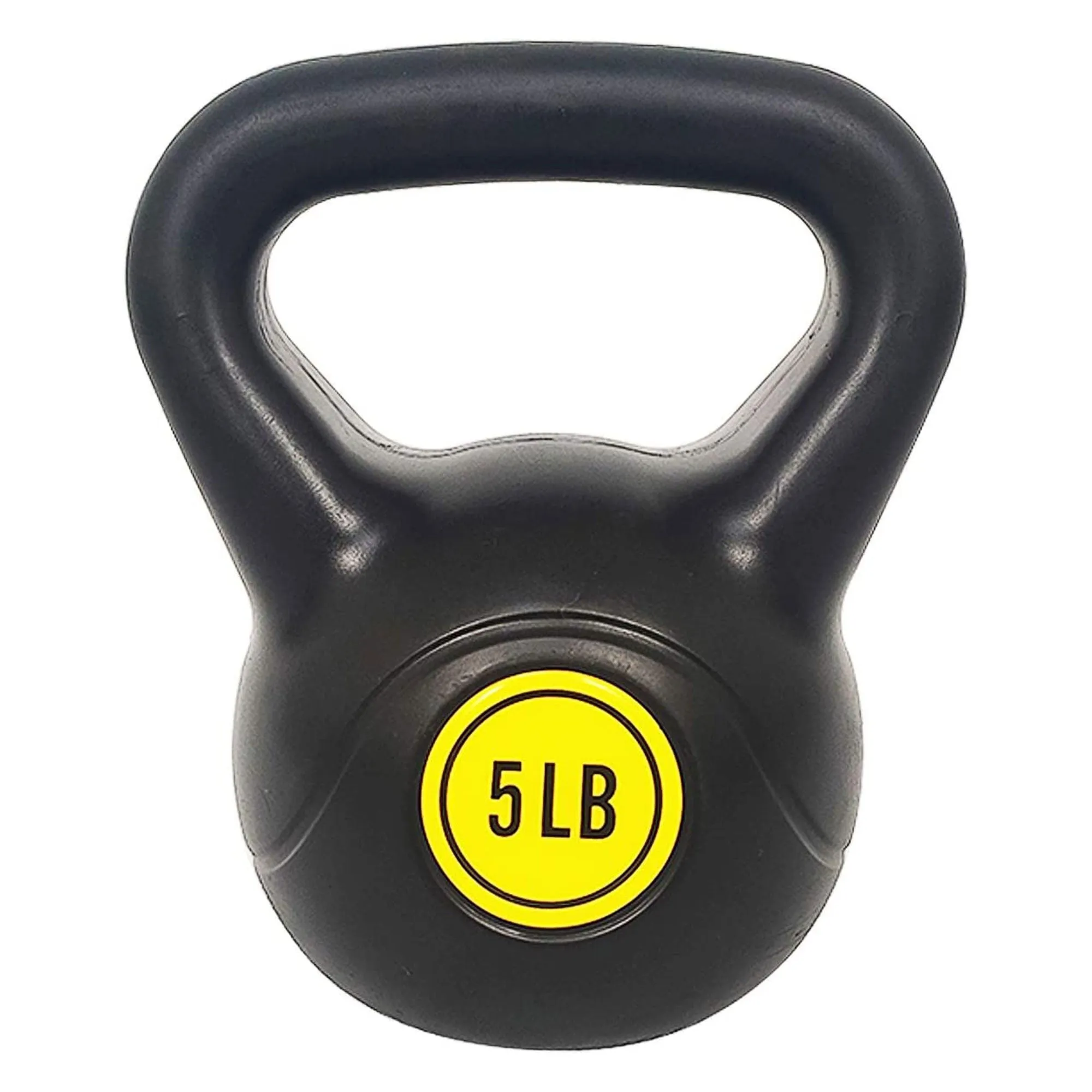 BalanceFrom Fitness Home Gym Vinyl Coated Solid Cast Iron Kettlebell Set (Used)