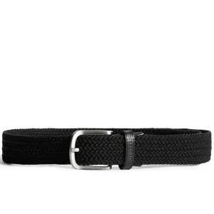 Bernhard Braided Elastic Belt Black - AW24