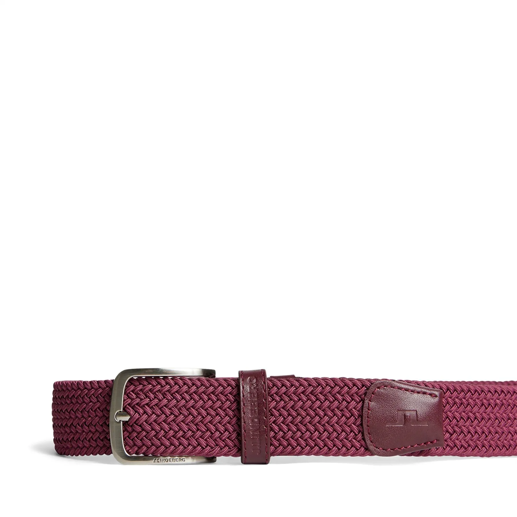 Bernhard Braided Elastic Belt Cabernet - AW24