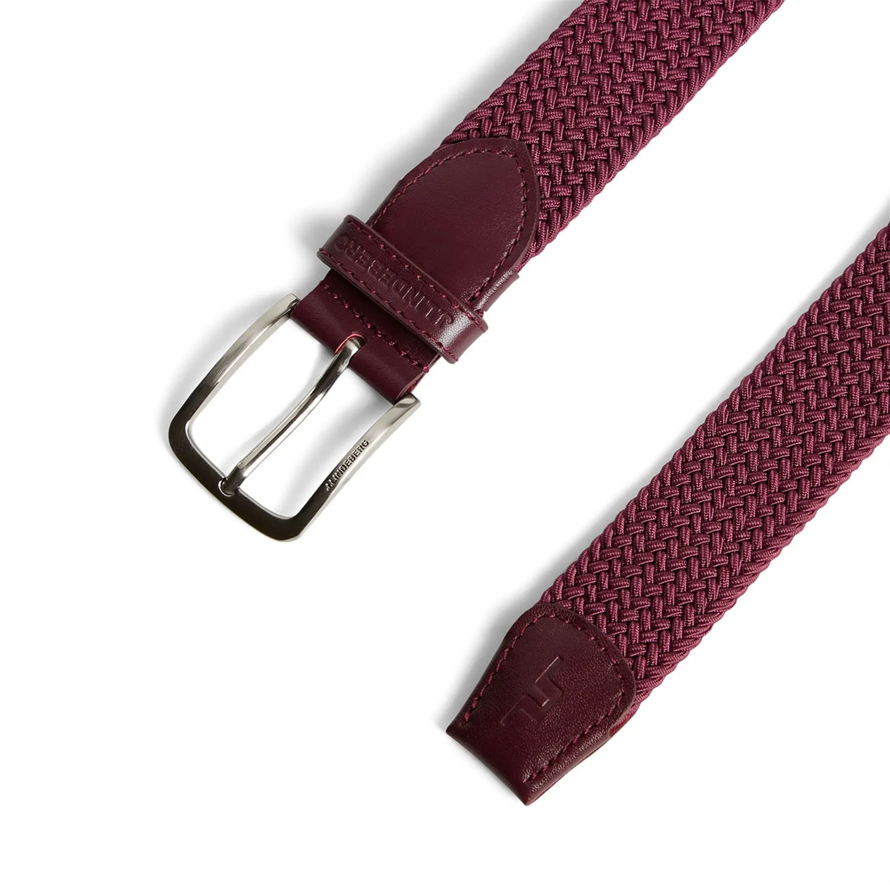 Bernhard Braided Elastic Belt Cabernet - AW24