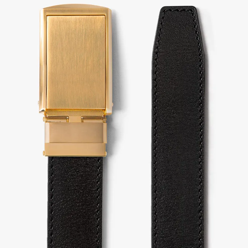 Black Full Grain Leather Belt