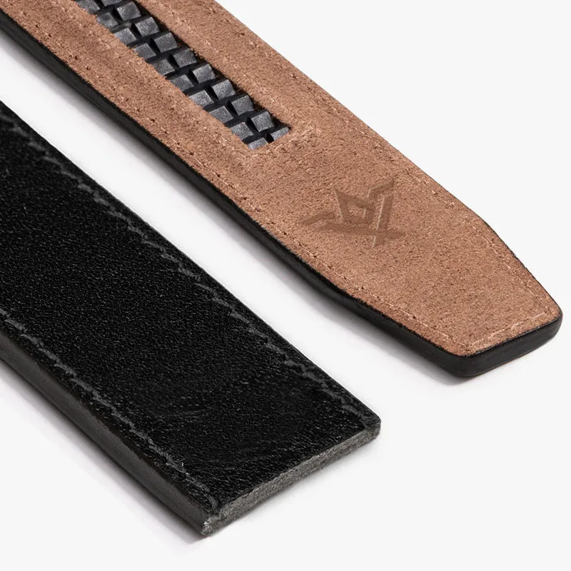 Black Full Grain Leather Belt