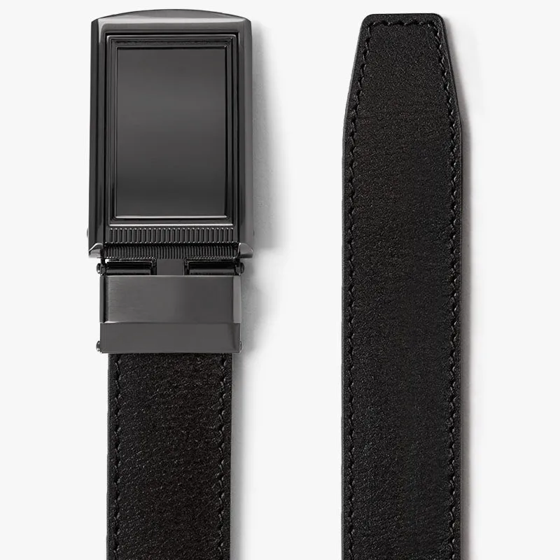 Black Full Grain Leather Belt