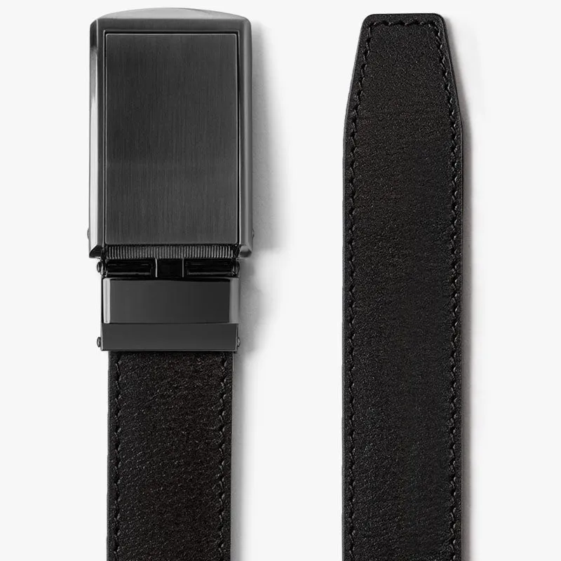 Black Full Grain Leather Belt