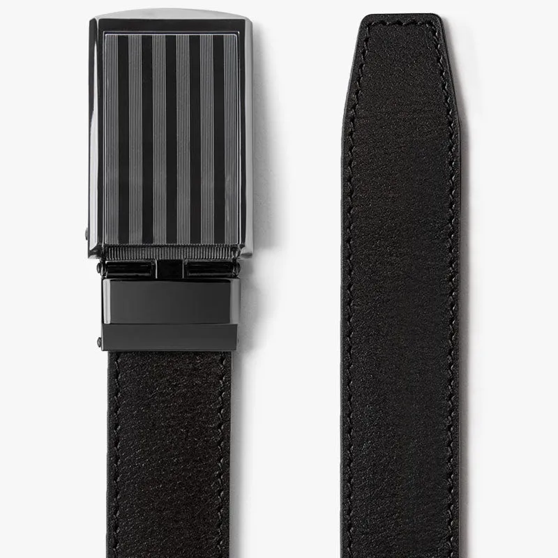 Black Full Grain Leather Belt