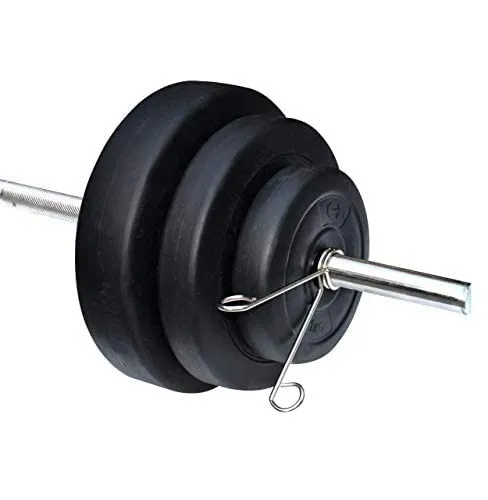 Body Maxx Weight Lifting Rod Barbell Size 5 Feet 28 MM Spring Locks