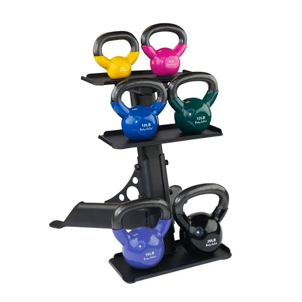 Body-Solid 3-Pair Kettlebell Rack