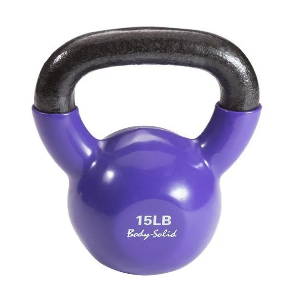 Body Solid Color coded, vinyl dipped Kettlebells - lbs