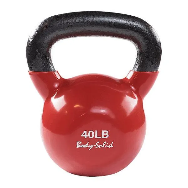 Body Solid Color coded, vinyl dipped Kettlebells - lbs