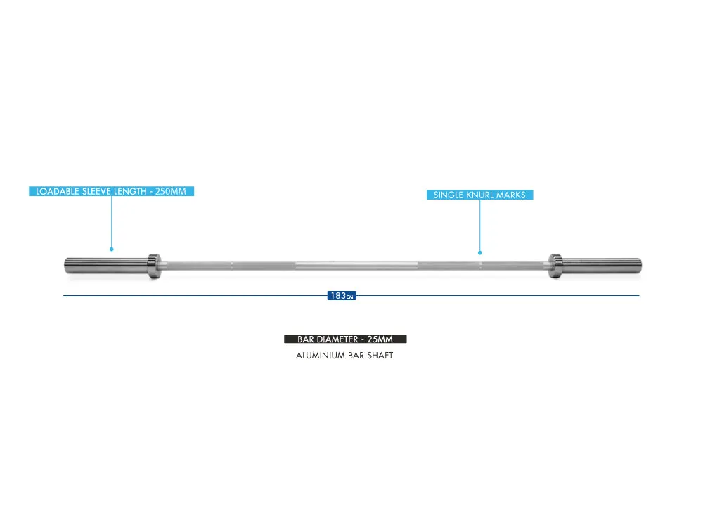 Bulldog Gear - Box Bar 2.0 - 7.5KG Training Barbell