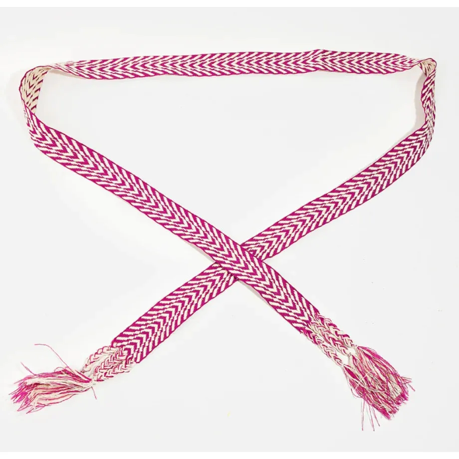 Chevron Stripe Pattern Braided Belt