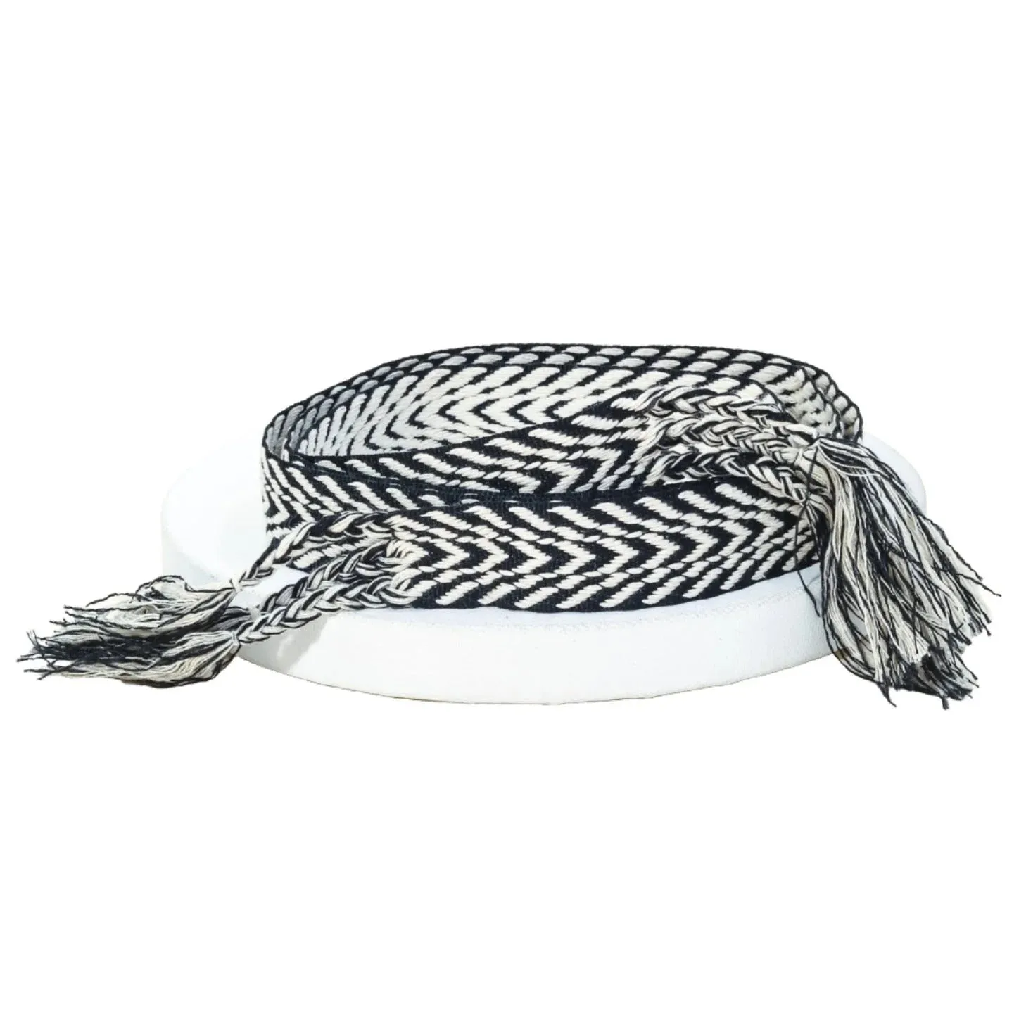 Chevron Stripe Pattern Braided Belt