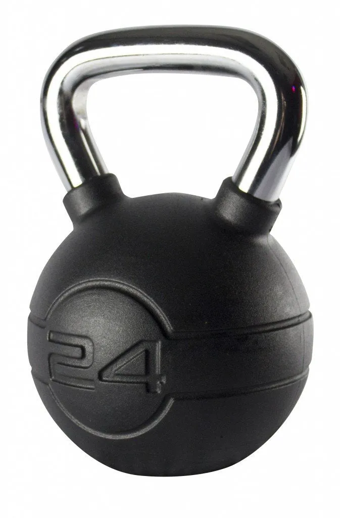 Chrome/Rubber Kettlebells - Available 4kg to 24kg