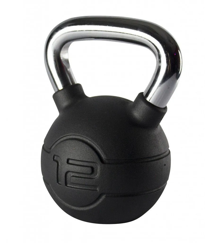 Chrome/Rubber Kettlebells - Available 4kg to 24kg