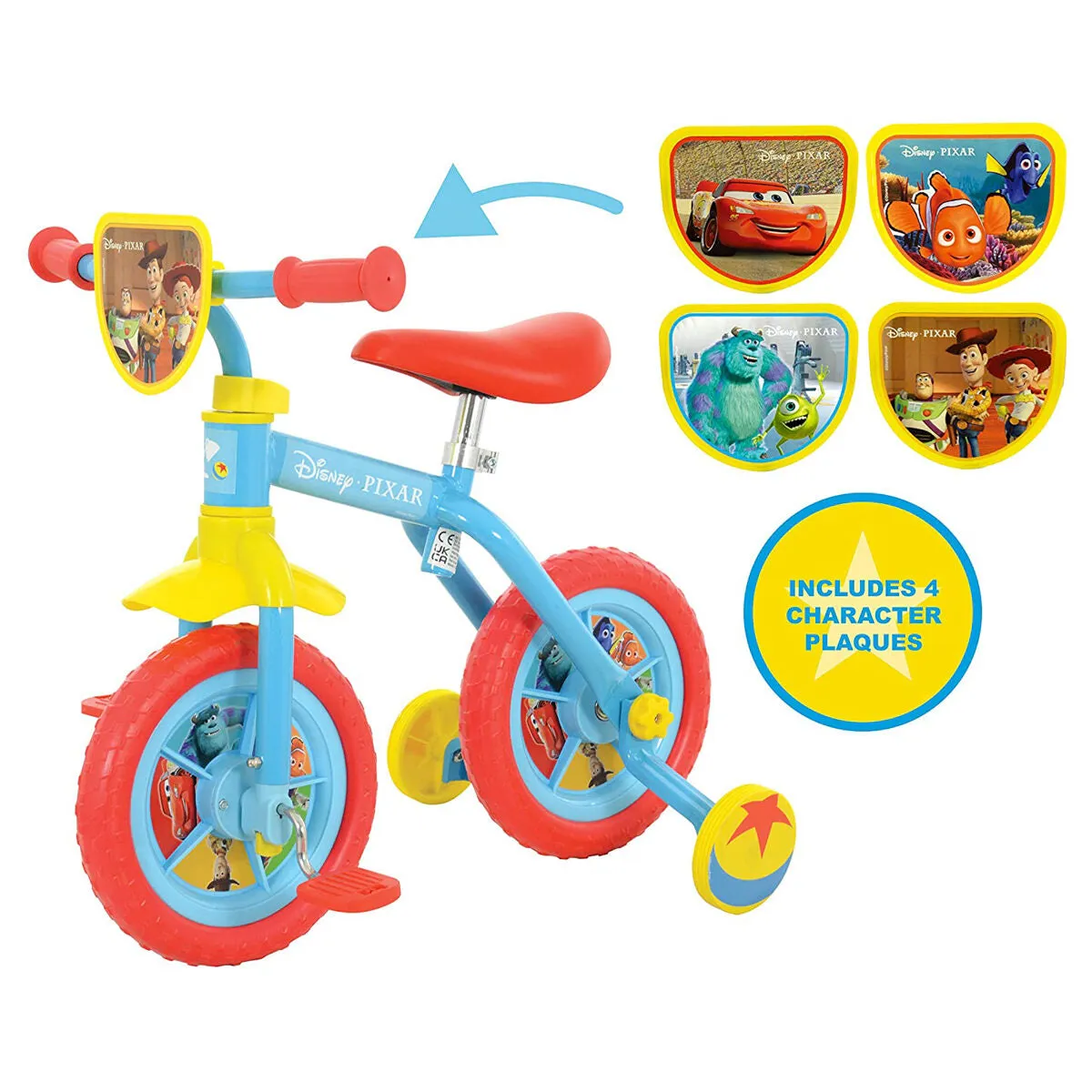 Disney Pixar Switch It 2-in-1 Training Bike