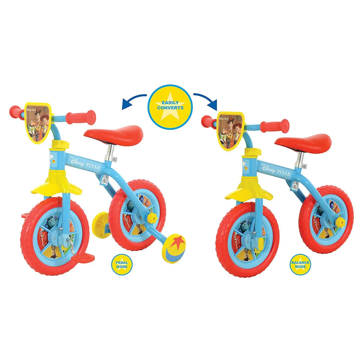 Disney Pixar Switch It 2-in-1 Training Bike