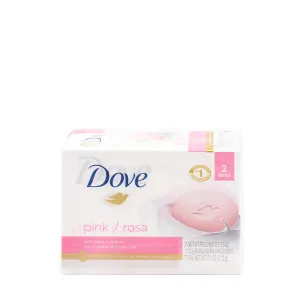 Dove Bar Soap Pink 2 Bars x 3.75oz