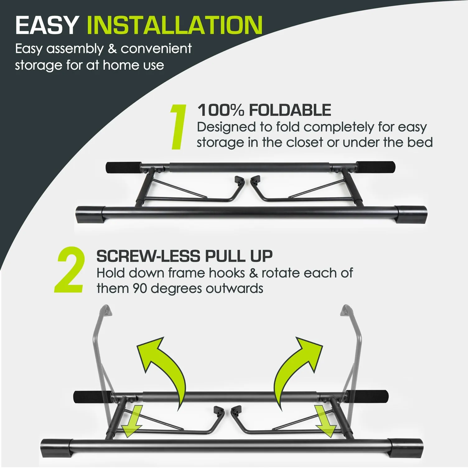 Foldable Doorway Pull-Up Bar