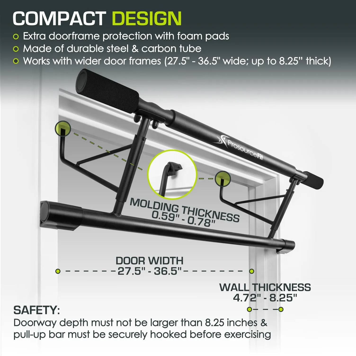 Foldable Doorway Pull-Up Bar