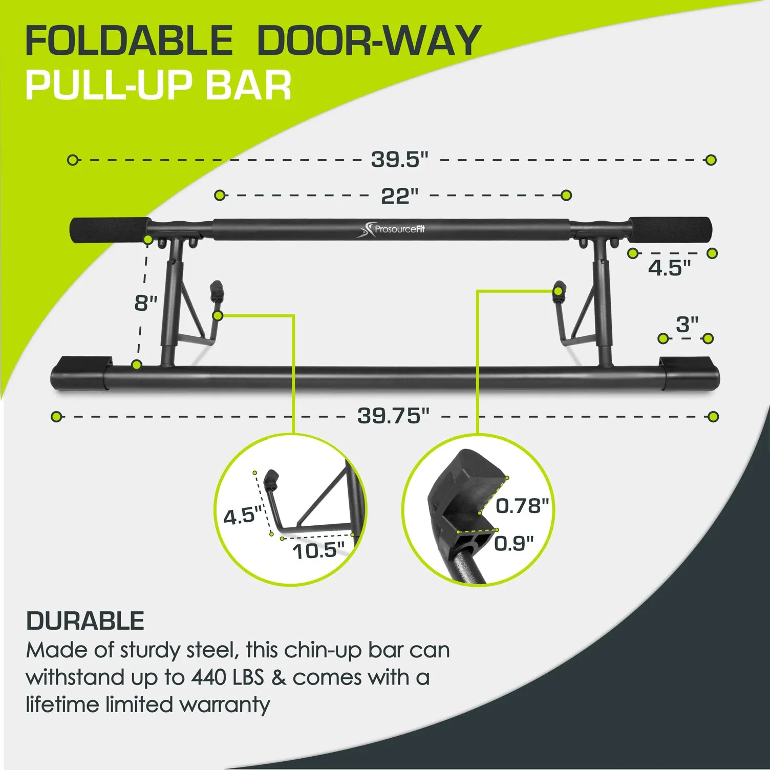 Foldable Doorway Pull-Up Bar