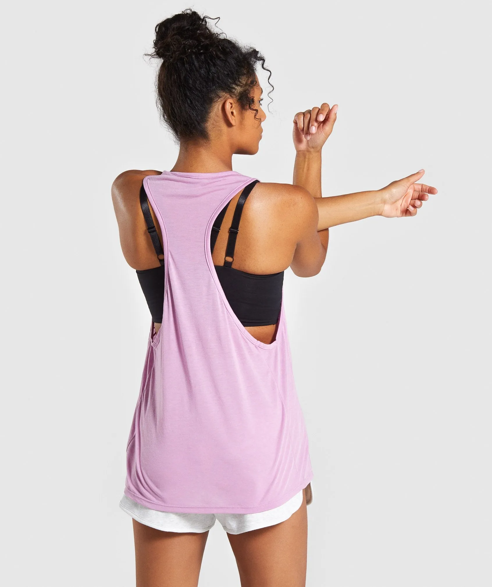 Gymshark Legacy Fitness Drop Arm Vest - Pink