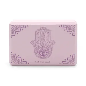 Hamsa Printed Yoga Block