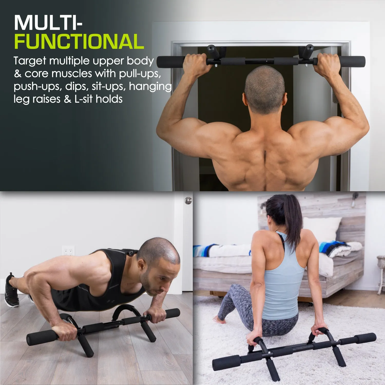 Multi-Grip Lite Pull-Up Bar