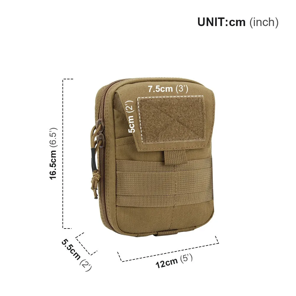 Multifunction Double Zipper Admin Pouch