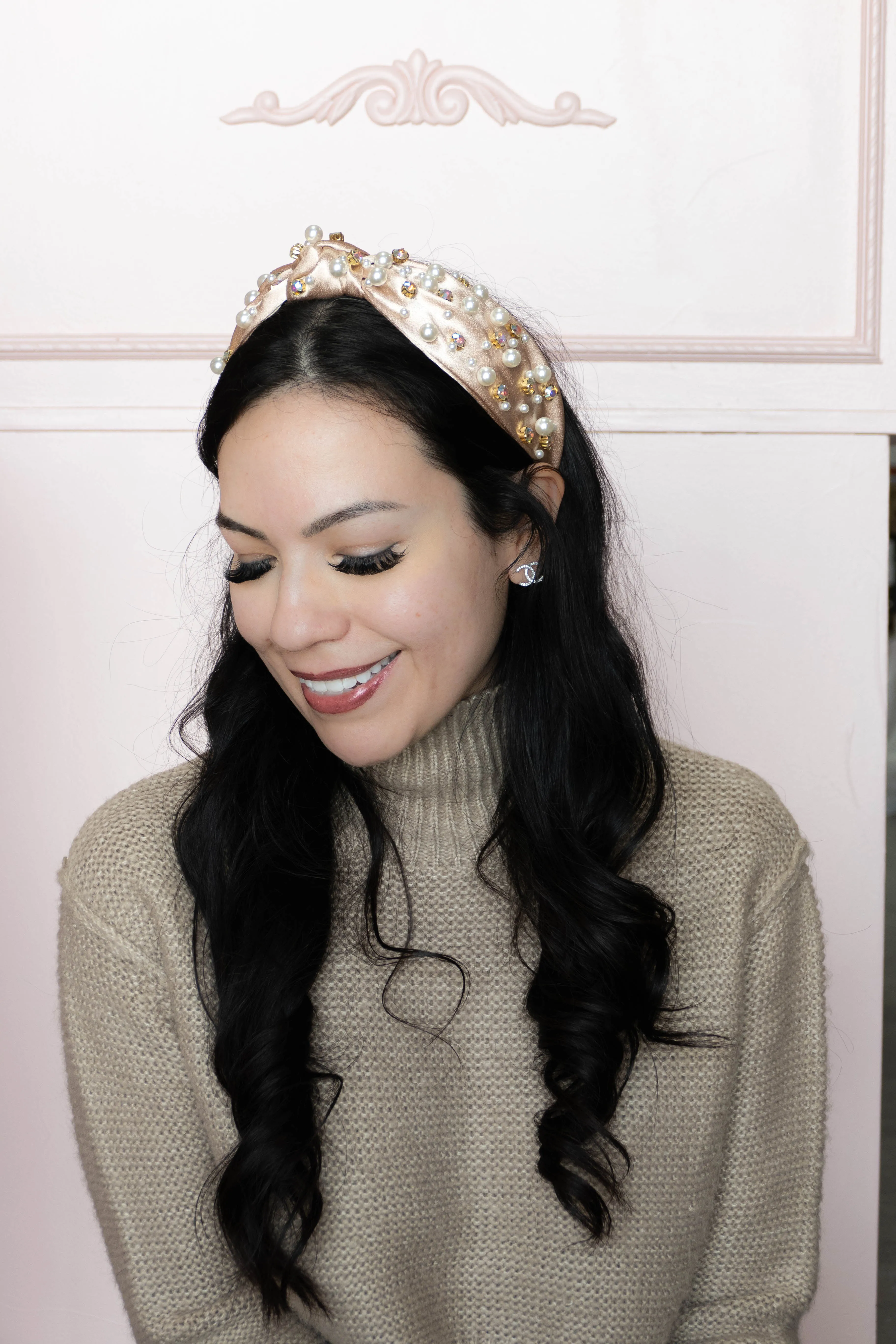 Pearl Jewel Headbands - Champange