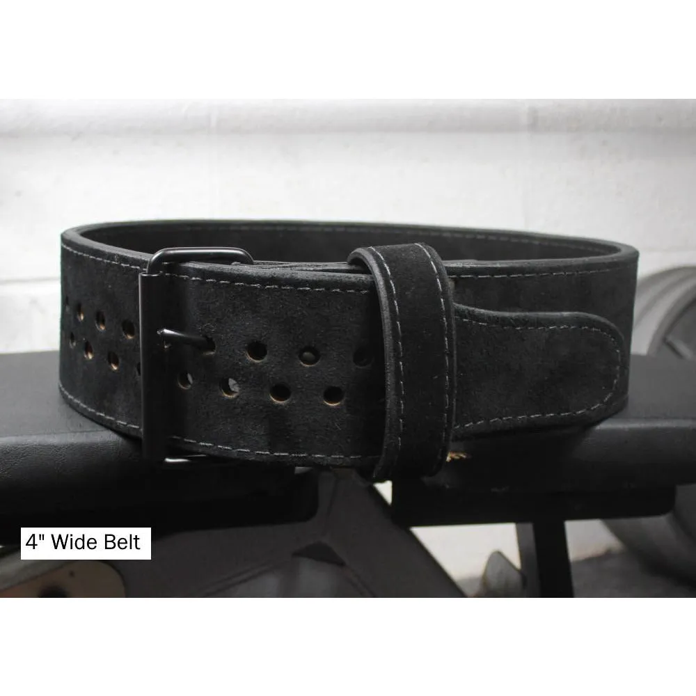 Pioneer Cut™ - Powerlifting Belt - Black Suede