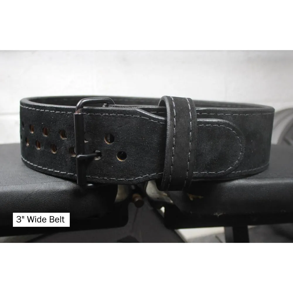 Pioneer Cut™ - Powerlifting Belt - Black Suede